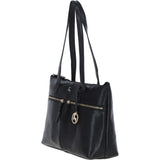 Ashwood Sleek Leather Tote Bag Black: Amelia