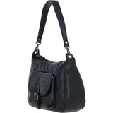 Ashwood Leather Women’s Buckle Shoulder Tote Bag Black: S-33