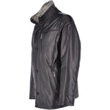 Mens 2-in1 Leather Jacket Black :  Gustavo