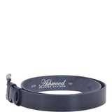 Mens Leather Belt Navy: AB-07