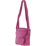Ashwood Leather Ladies Crossbody Bag Berry: Glasgow