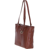 Ashwood Elegant Leather Tote Bag Cognac: Isabel