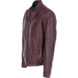 Ashwood Men's Genuine Leather Bomber Jacket Oxblood: AW-2255