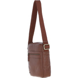 Gabicci Men's Leather Messenger Bag Tan: GB-64958