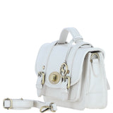 Stylish Ashwood Leather Medium Satchel Bag White: Y-62