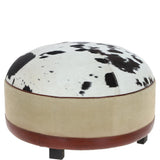 Luxurious Ashwood Leather Footrest/Stool Multi: M-18926