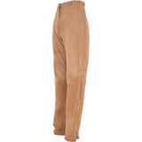 Womens Suede Leather Trousers Sand/Sue: 766 TROUSERS