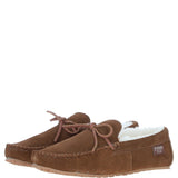 Fenland Classic Mens Suede Sheepskin Maverick Slippers Chestnut