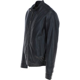 Ashwood Men's Genuine Leather Bomber Jacket Black: AW-2255