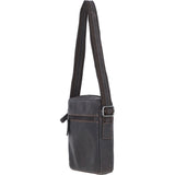 Real Leather Messenger Bag Brown: LISBON