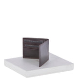 Vegetable Tanned Leather Classic 8 Card Billfold  Wallet Brown : 1211-VT
