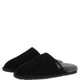 Fenland Classic Mens Slippers Black: Duke