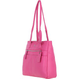 Sleek & Spacious Shoulder Bag Hot Pink: London