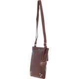 Ashwood Leather Crossbody Bag 2 Tone Tan: 63033
