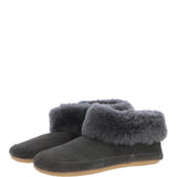 Sheepskin Slippers Grey: LADIES BOOTYS