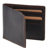 Leather Oily Hunter Wallet Brown : 1881