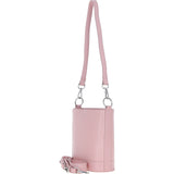 Elegant Crossbody Bucket Bag Pink: 63386
