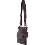 Vintage Small Leather Shoulder Bag Brandy – G20