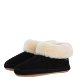 Sheepskin Slippers Black Silver: LADIES BOOTYS