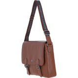 Brampton Leather Men's Emissary Messenger Bag Tan: 64403
