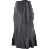Women's Leather Fish Tail Skirt  Black: FISH SKIRT