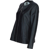 Ladies Ashwood Leather Casual Jacket Black: AWL-881