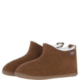Fenland Classic Suede Sheepskin Bootie Slippers Chestnut: DARWIN