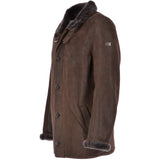 Classic Leather Sheepskin Coat Brown : Gerald
