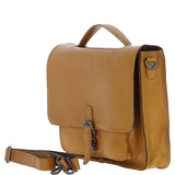 Ashwood Leather Unisex Large Crossbody Satchel Bag Mustard: P-63