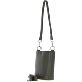 Elegant Crossbody Bucket Bag Khaki: 63386