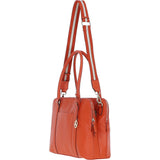 Ashwood 3 Section Large Leather Handbag Orange: X-39