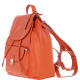 Ashwood Genuine Leather Compact Backpack Orange: Y-57