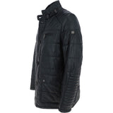 Mens Leather Jacket Dark Navy : Mink