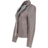 Ashwood Leather Women's Two Button Taupe Blazer: 10157