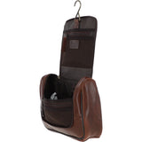 Ashwood Hi Veg Leather Hanging Wash Bag Tempo Brown : 8140