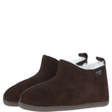 Fenland Classic Suede Sheepskin Bootie Slippers Brown: DARWIN