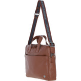 Brampton Leather Men's Laptop Bag Tan: 64547