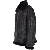 Luxury Sheepskin Pilot Jacket Black: MP 40