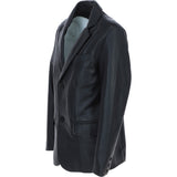Classic Men's Ashwood Leather Blazer Black: AWL-2288