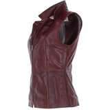 Leather Gilet Burgandy: FO-GILLET 2