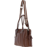 Ashwood 3 Section Large Leather Handbag Tan: X-39