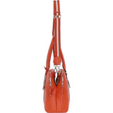 Ashwood 3 Section Large Leather Handbag Orange: X-39