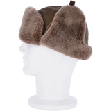Trapper Hat With Sheepskin Fur Olive: 030-T