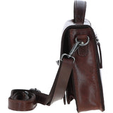 Ashwood Leather Medium Crossbody Satchel Bag Brandy: P-62