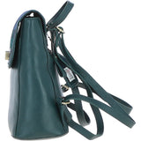 Ashwood Leather & Harris Tweed® Cloth Compact Backpack Green/Watch: TW-65-18-GW