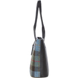 Ashwood Leather & Harris Tweed® Cloth Genuine Leather Shoulder Bag Brown/Mcload: TW-23-01-BM