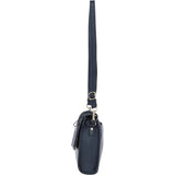 Natural Hair On Hide Medium Cross Body Bag Navy – 61410