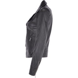 Short Biker Jacket Black: MAJESTIC