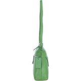 Sleek Luxe Leather Shoulder Bag Fern: Mourne