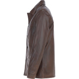 Classic Ashwood Men's Aq Brown Leather Jacket: AWM-REEFER